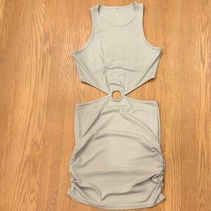 Sleeveless Bodycon Dress with Side Ruching